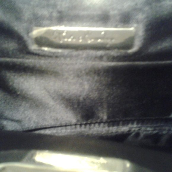 Kate Landry Satin Metal frame Clutch Purse Handbag - Picture 3 of 4